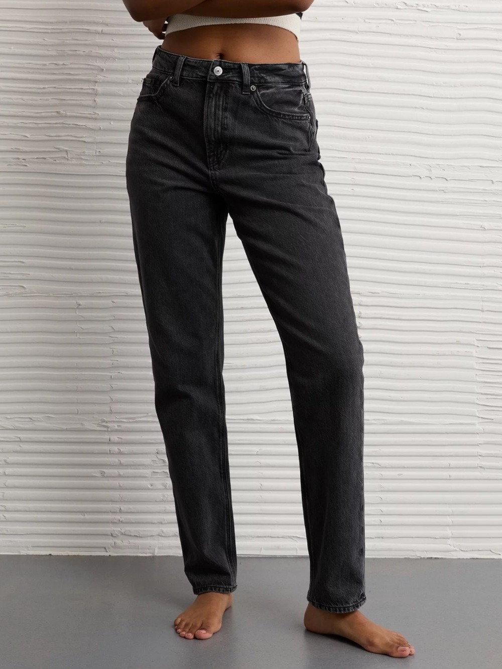 American Eagle Mom Jeans Black Size 00